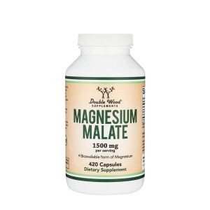 Double Wood -lisäravinteet: magnesiummalaatti (420 kapselia) – Nuvalia