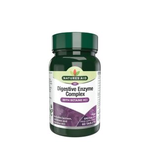Natures Aid -ruoansulatusentsyymikompleksi (60 tablettia) – Nuvalia