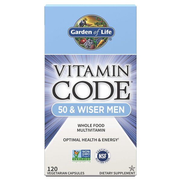 Vitamin Code 50 & Wiser Men – 120 vcaps – Nuvalia