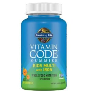 Vitamin Code Kids Multi -rautaa sisältävät purukumit