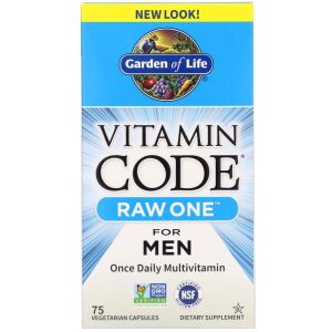 Vitamin Code RAW ONE for Men – 75 vcaps – Nuvalia