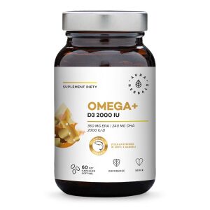 AURA HERBALS Omega+ D3-vitamiini 2000 IU (60 sgel-kapselia) – Viking Supplements