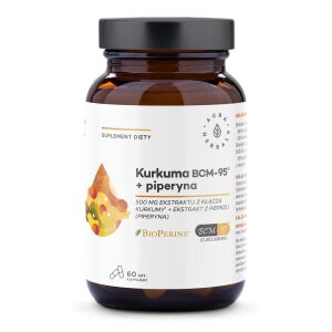 AURA HERBALS Kurkuma 500 mg BCM-95® + piperiini (60 kapselia) – Viking Supplements