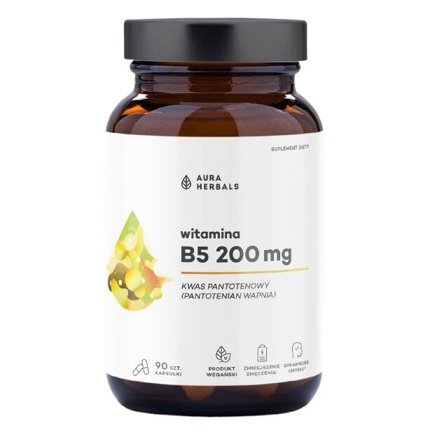 AURA HERBALS B5-vitamiini 200 mg