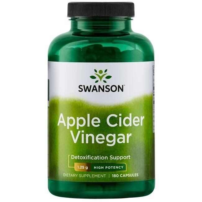 Swanson - Æblecidereddike Høj Potens 1250 mg - 180 kapsler
