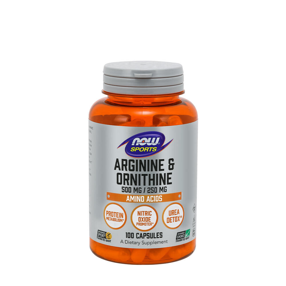 Arginin &amp; Ornithin, 500/250 - 100 veganske kapsler