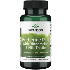 Berberine Plus, sisältää karvasmelonia ja maarianohdakea – 60 kapselia – Viking Supplements