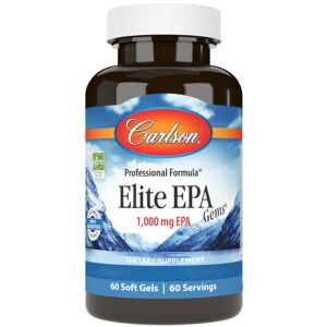 Carlson Labs Elite EPA Gems 1000 mg, 60 pehmeää kapselia – Viking Supplements