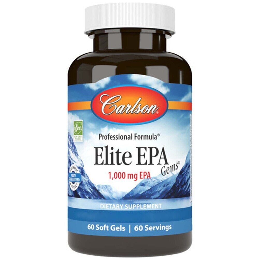 Carlson Labs Elite EPA Gems 1000 mg, 60 pehmeää kapselia – Viking Supplements