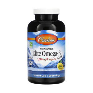Carlson Labs Elite Omega-3 Gems 1600 mg, 180 pehmeää kapselia – Viking Supplements