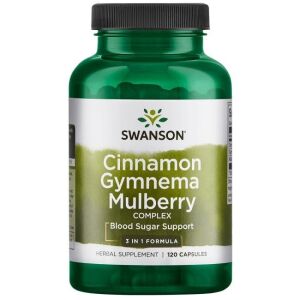 Kaneli-Gymnema-mulperipuu-yhdistelmä – 120 kapselia – Viking Supplements