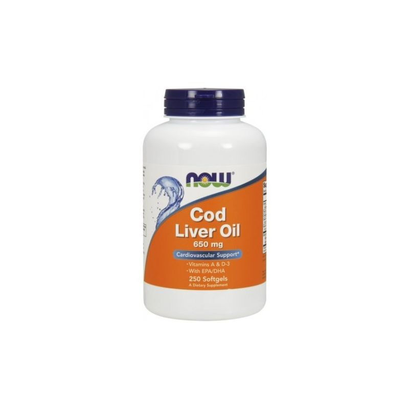 NOW Foods - Cod Liver Oil, 650mg - 250 softgels