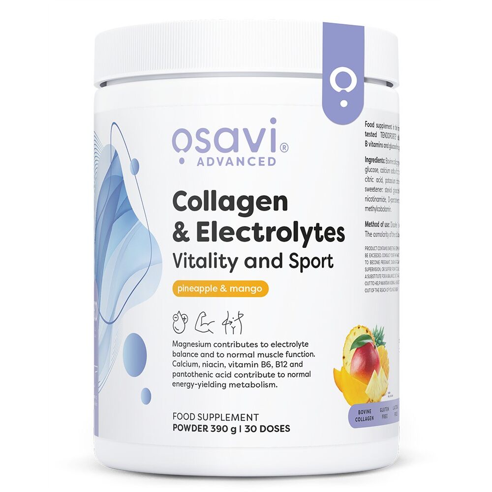 Osavi - Collagen Electrolytes Vitality and Sport, Pineapple & Mango - 390g