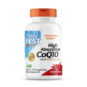 Doctor's Best High Absorption CoQ10 400 mg, 180 kasviskapselia – Viking Supplements