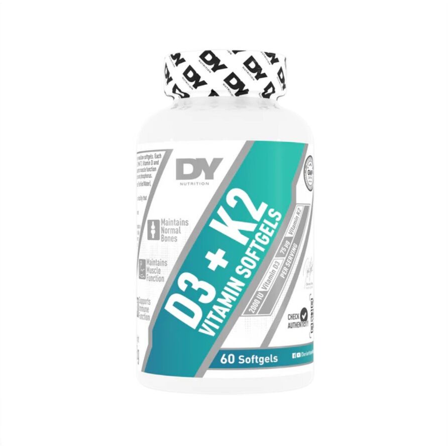 Dorian Yates – D3+K2-vitamiini – 60 pehmeää kapselia – Viking Supplements