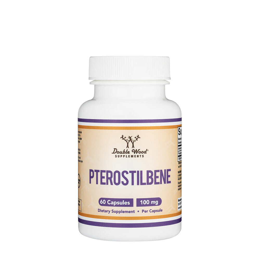 Double Wood - ravintolisä, pterostilbeeni (60 kapselia) – Viking Supplements