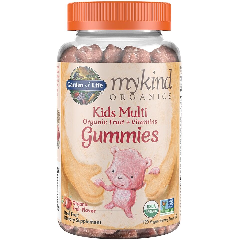 Garden of Life Mykind Kids Multi Gummies, kirsebærsmag 120 veganske gummibamser