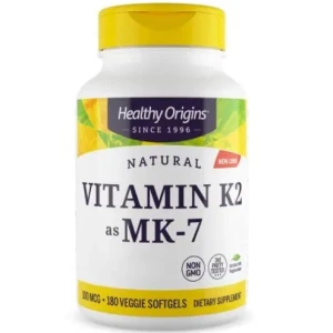 HEALTHY ORIGINS K2-vitamiini Mk7 100 mcg (180 kapselia) - Viking Supplements
