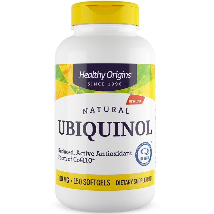 Healthy Origins Natural Ubiquinol 100 mg 150 soft capsules - Viking Supplements