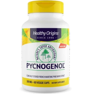 Healthy Origins Pycnogenol 100 mg, 60 kasviskapselia – Viking Supplements