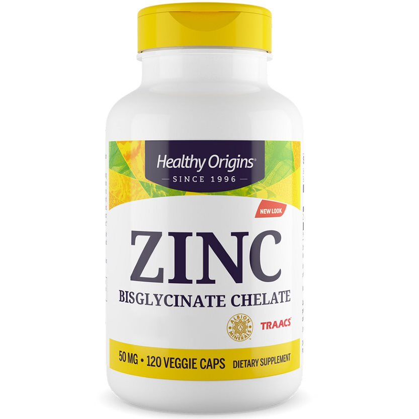 Healthy Origins Zinc Depot 50 mg, 120 kasviskapselia – Viking Supplements