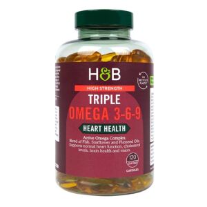 Erittäin tehokas Triple Omega 3-6-9 - 120 kapselia - Viking Supplements