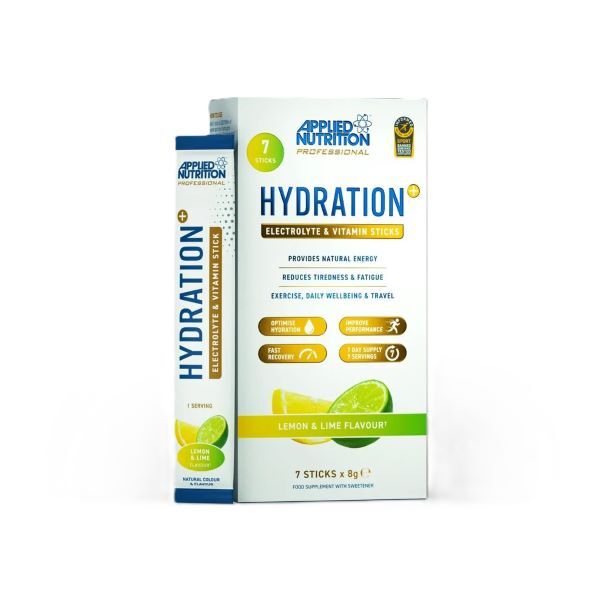 Applied Nutrition - Hydration + Electrolyte & Vitamin Powder Stick Packs, Lemon & Lime - 7 x 8g