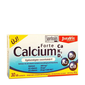 JutaVit Calcium Forte + Ca/K2/D3  (30 Tablets) - Nuvalia
