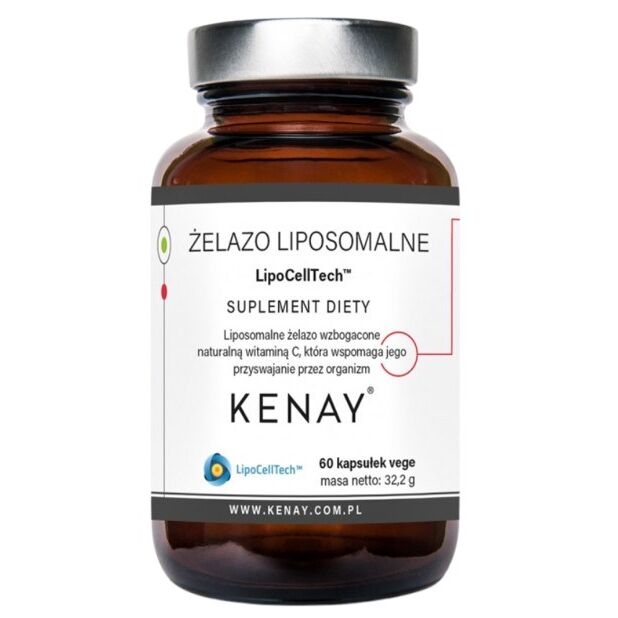 KENAY LipoCellTech™ Liposomalt jern (60 kapsler)
