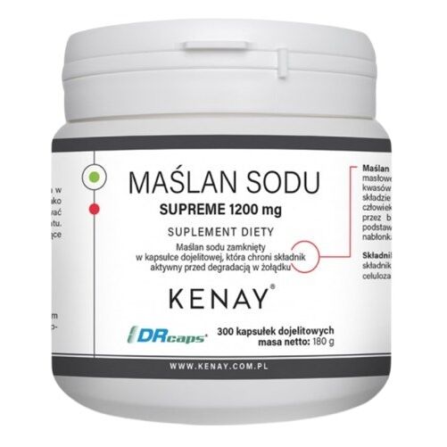 Kenay - Sodium Butyrate Supreme 1200 mg, 300 kapsler