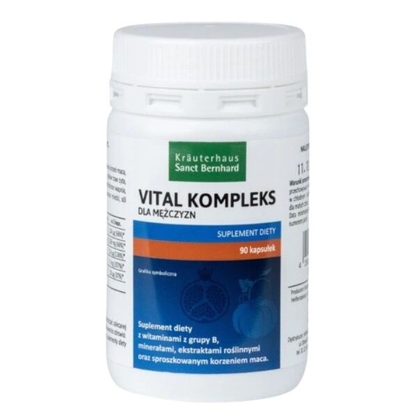 KRAUTERHAUS SANCT BERNHARD Vital Complex for men (90 caps) - Nuvalia