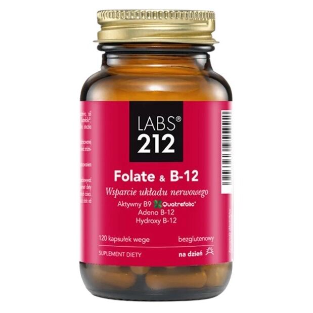 LABS212 Folaatti ja B12 (120 kapselia) – Viking Supplements