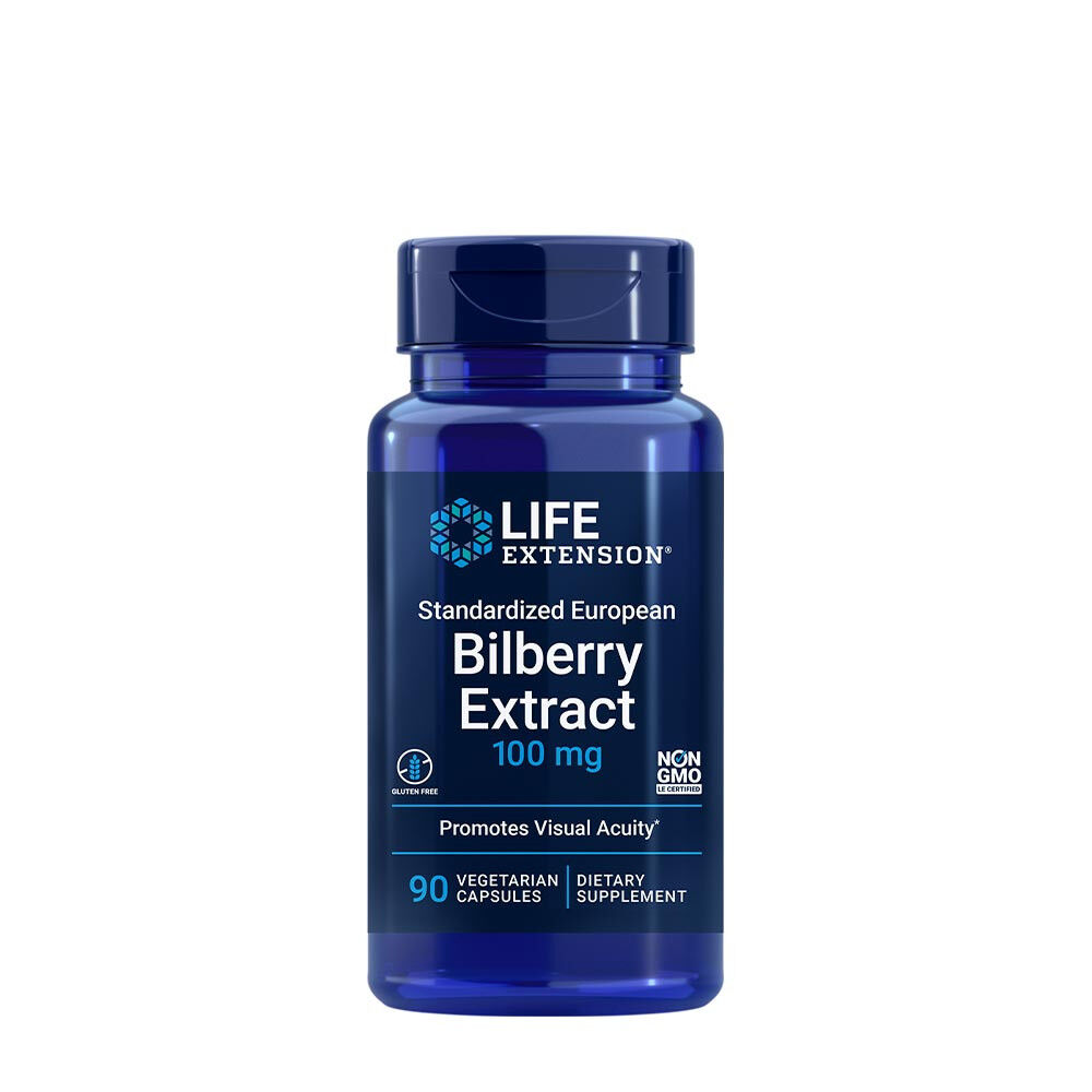 Life Extension – Standardoitu eurooppalainen mustikkauute (90 kasvikapselia) – Viking Supplements