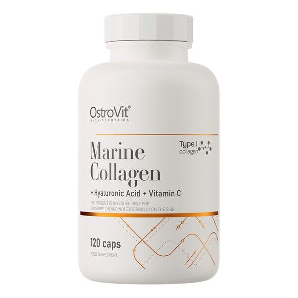 Merikollageeni + hyaluronihappo + C-vitamiini – 120 kapselia – Viking Supplements