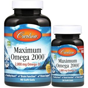 Maximum Omega 2000 – 90 + 30 pehmeää kapselia – Viking Supplements