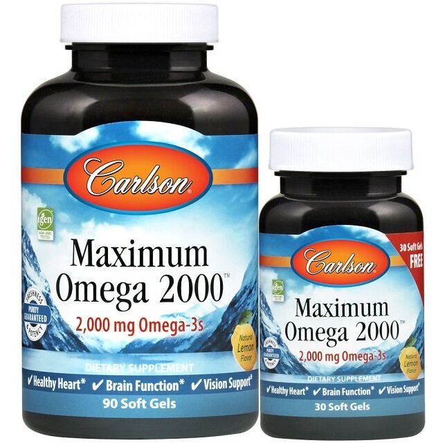 Maximum Omega 2000 – 90 + 30 pehmeää kapselia – Viking Supplements
