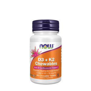 NOW D-3 + K-2 (MK-7) (90 purutablettia) – Viking Supplements