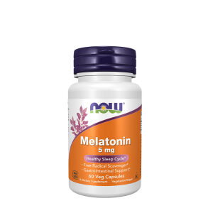 NOW Melatoniini 5 mg (60 kasvikapselia) - Viking Supplements