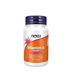 NOW A-vitamiini 25 000 IU (250 pehmeää kapselia) – Viking Supplements