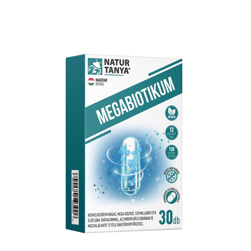Natur Tanya Megabiotic - 12 types of bacteria (30 Capsules) - Viking Supplements