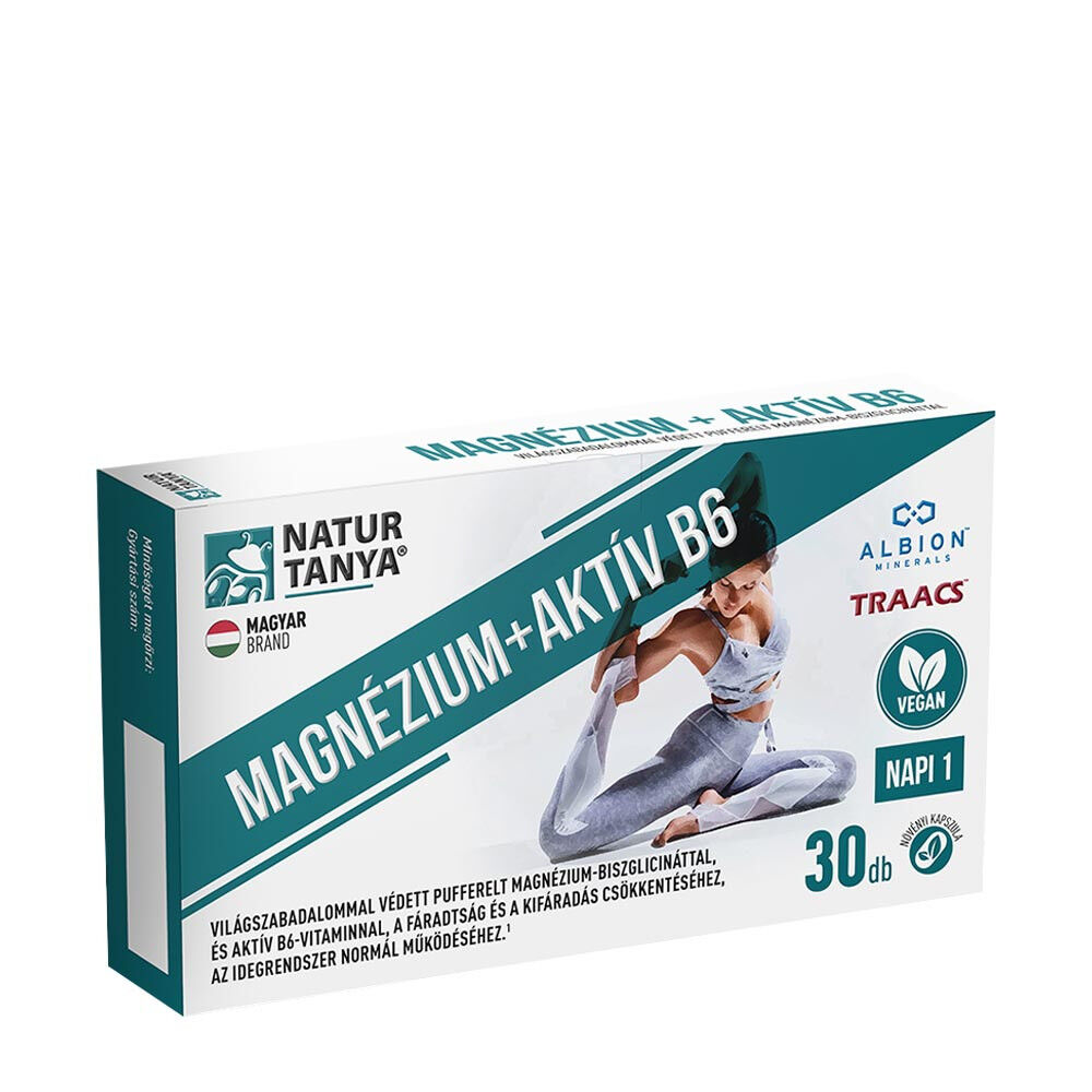 Natur Tanya - Vegansk Magnesium Active med B6 30 kapsler