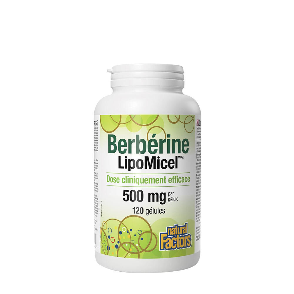 Natural Factors Berberine LipoMicel Matrix (120 pehmeää kapselia) – Viking Supplements