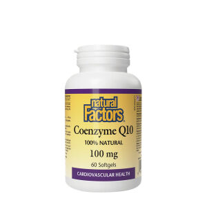 Natural Factors Koentsyymi Q10 100 % Natural 100 mg (60 pehmeää kapselia) – Viking Supplements
