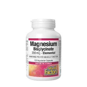 Natural Factors Magnesiumbisglycinaatti Pure 200 mg (120 kapselia) – Viking Supplements