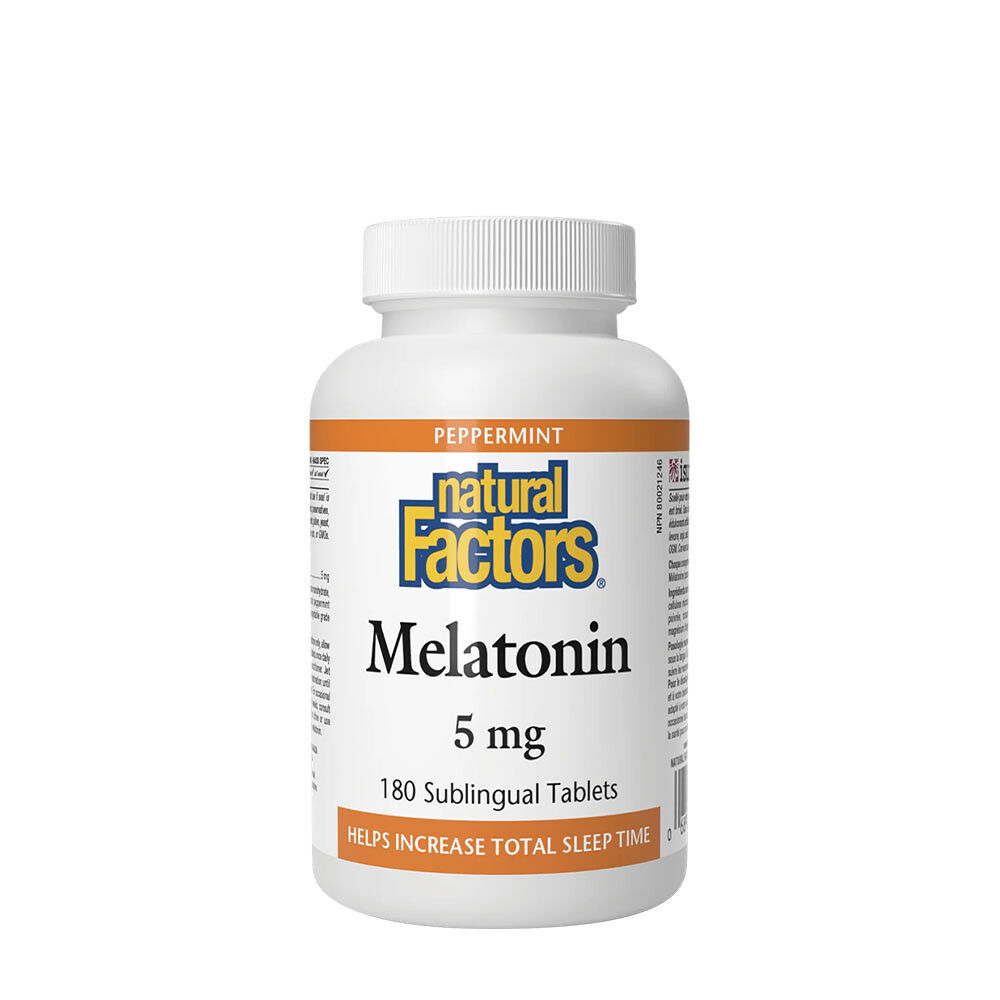 Natural Factors Melatoniini 5 mg (180 tablettia)