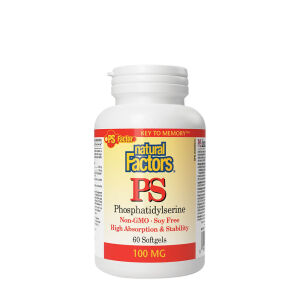 Natural Factors PS FOSFATIDYLSERIINI 100 MG (60 pehmeää kapselia) - Viking Supplements