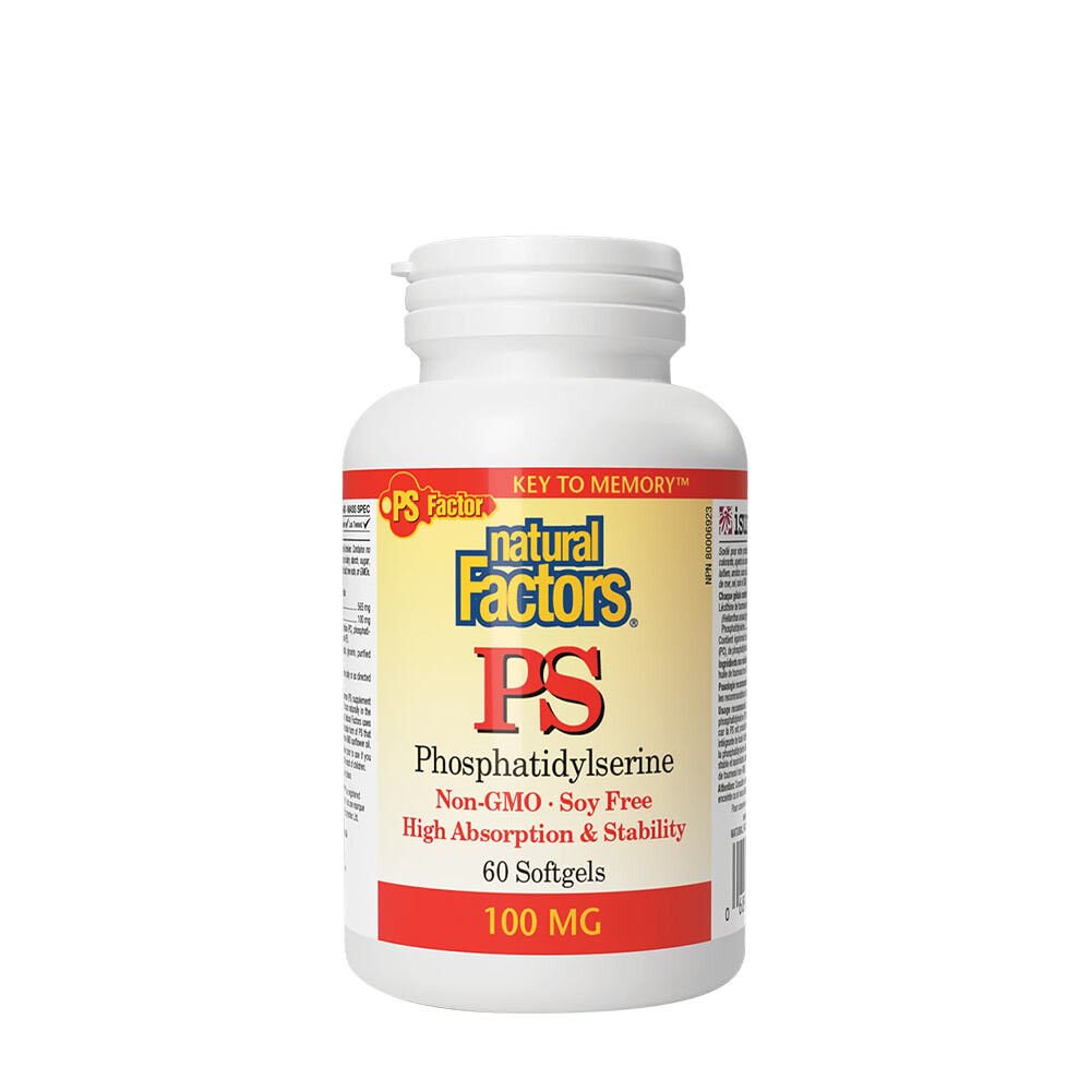 Natural Factors PS FOSFATIDYLSERIN 100 MG (60 bløde kapsler)