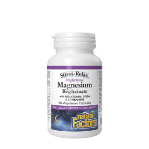 Natural Factors Stress-Relax -yömagnesiumbisglysinaatti (90 kapselia) – Viking Supplements