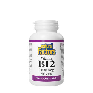 Natural Factors B12-vitamiini 1000 mcg (90 tablettia) – Viking Supplements