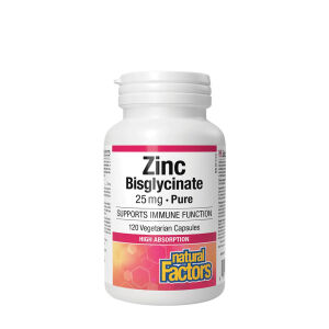Natural Factors - sinkkibisglysinaatti 25 mg (120 kapselia) - Viking Supplements